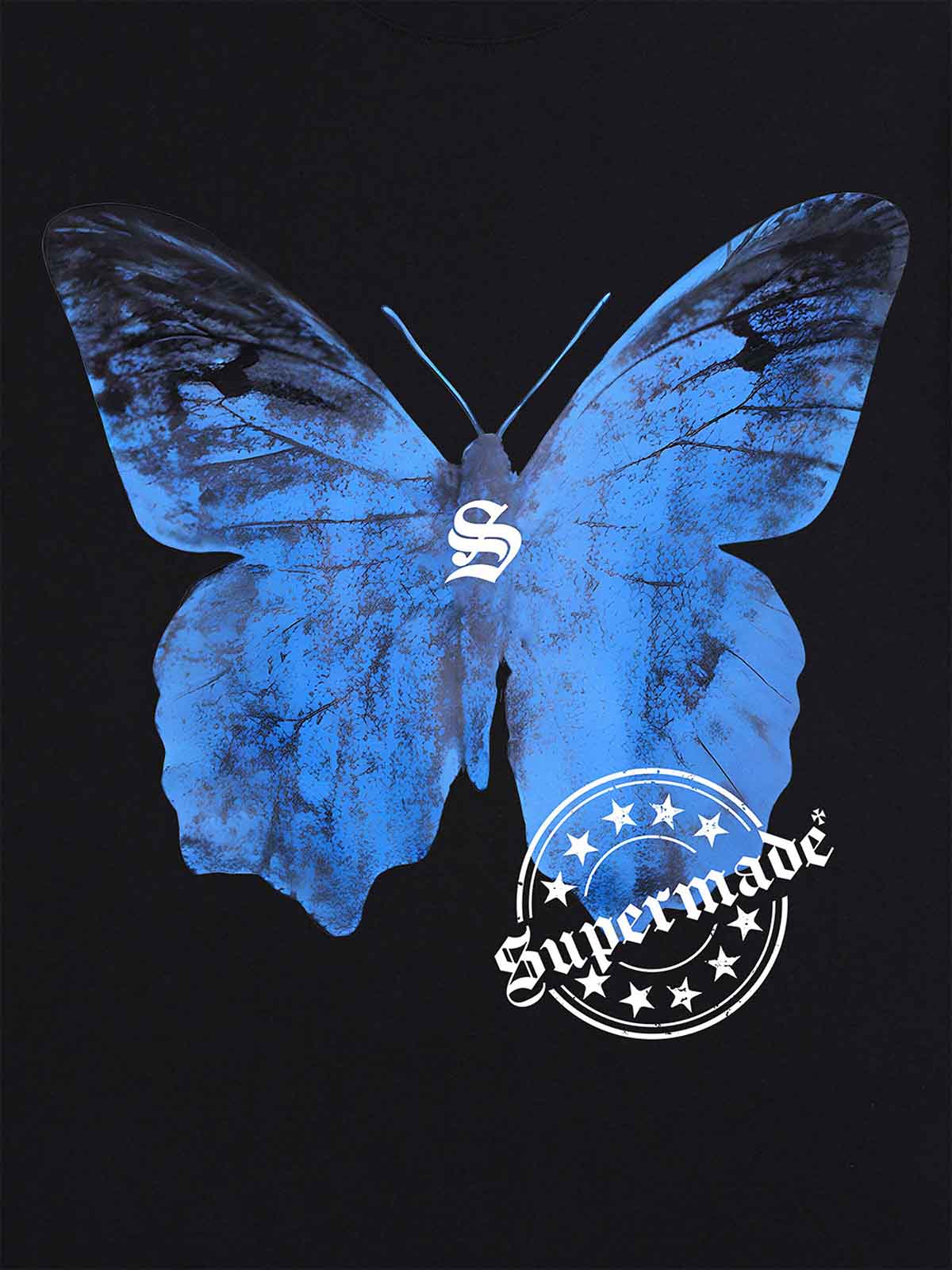 Street Hip-Hop Butterfly Stamp T-shirt - 2130