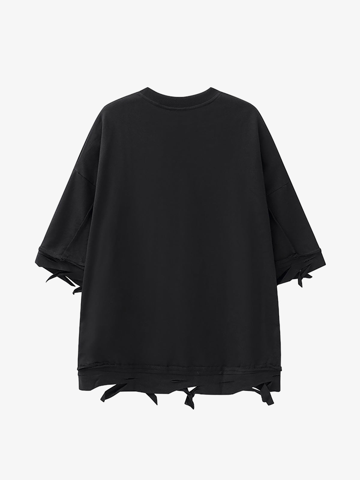 Chain Decorated Oversized T-Shirt - 2278