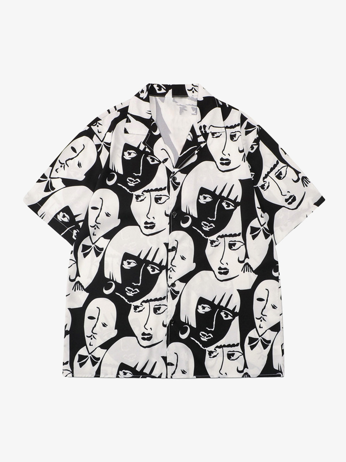 Multi-Face Print Summer Short Set