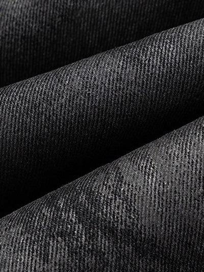 Retro Hand-Brushed Glitter Flare Jeans