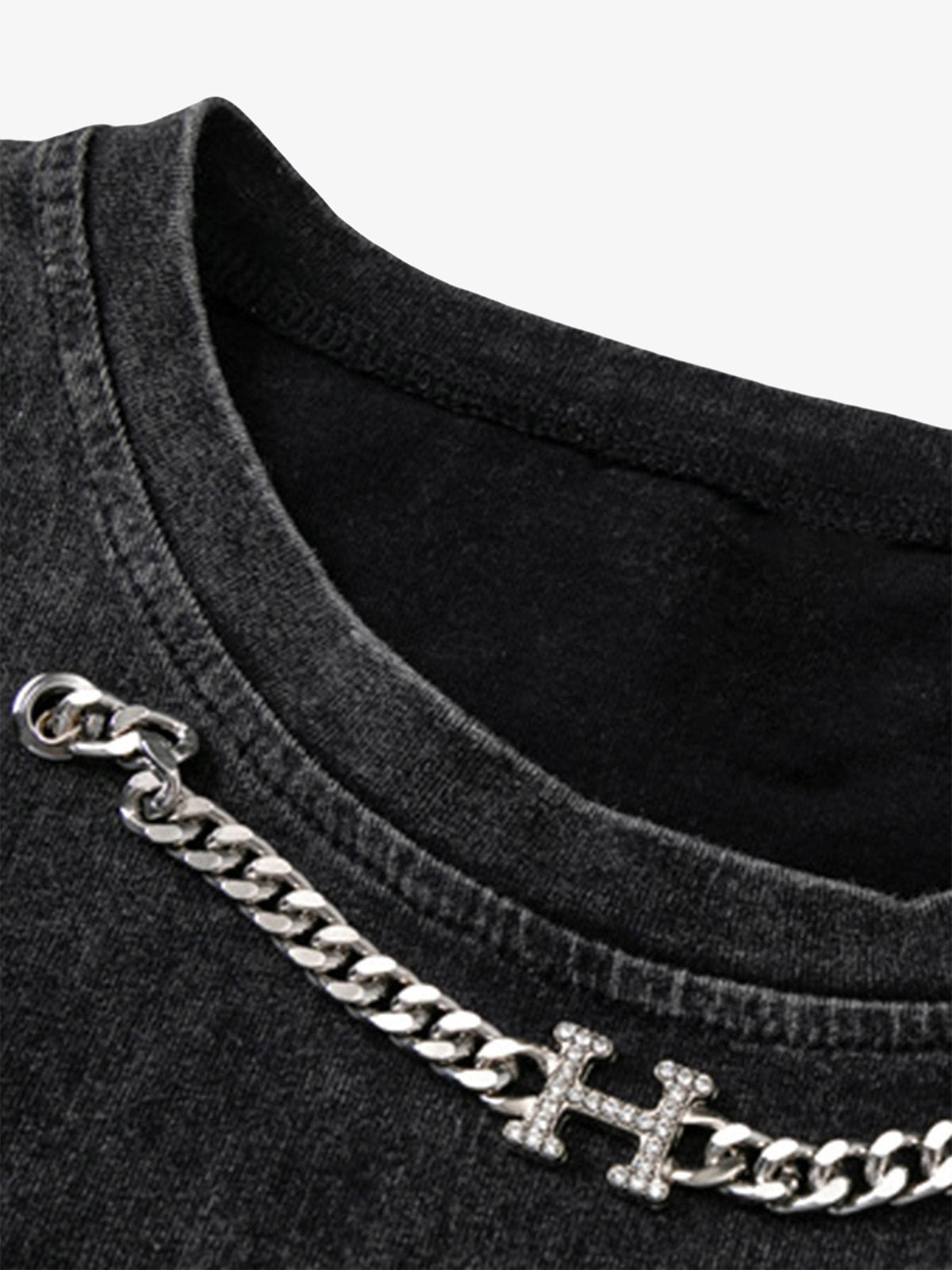 Hip-hop Loose Washed Undershirt -1606