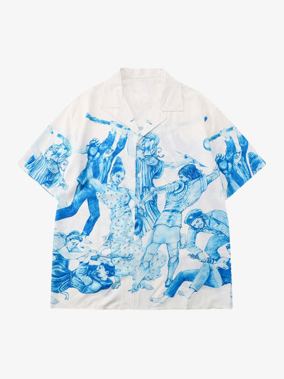 Rebels Printed Rap Beach Shirts Short Sets