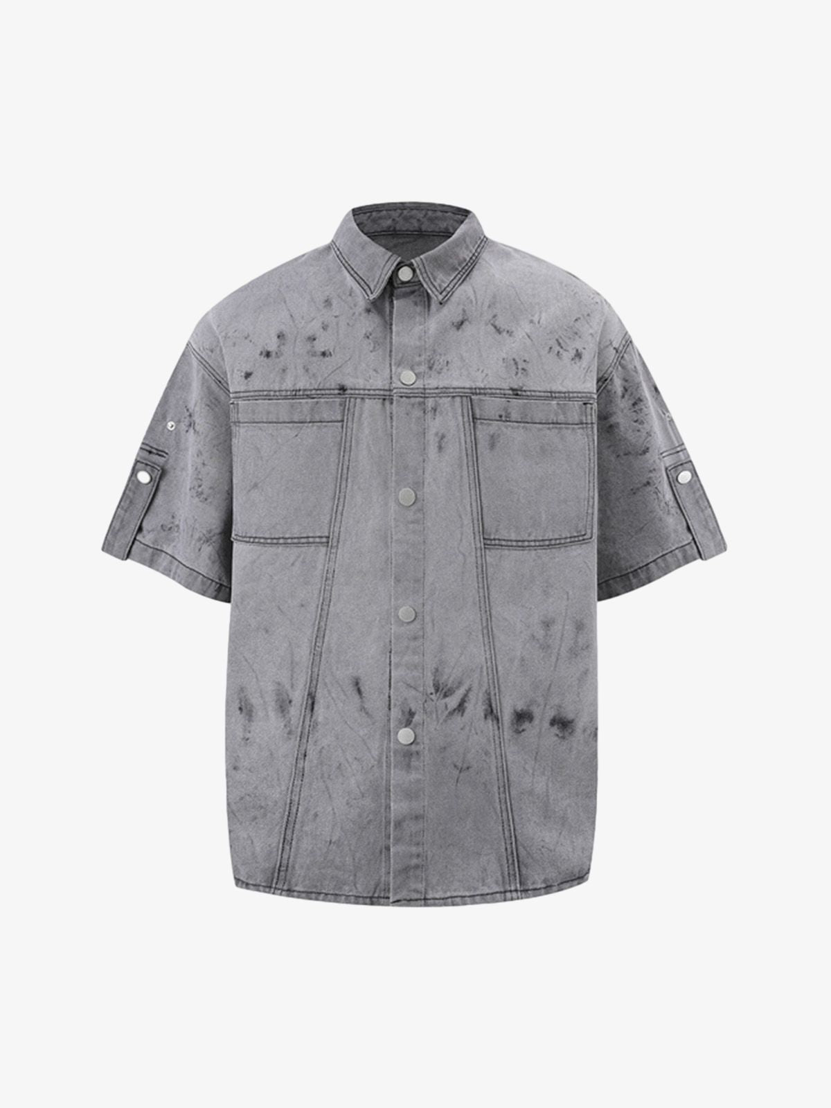 Distressed Washed Workwear Denim Set