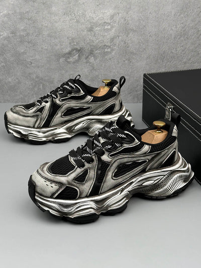 Chunky Sole Breathable Running Sneakers