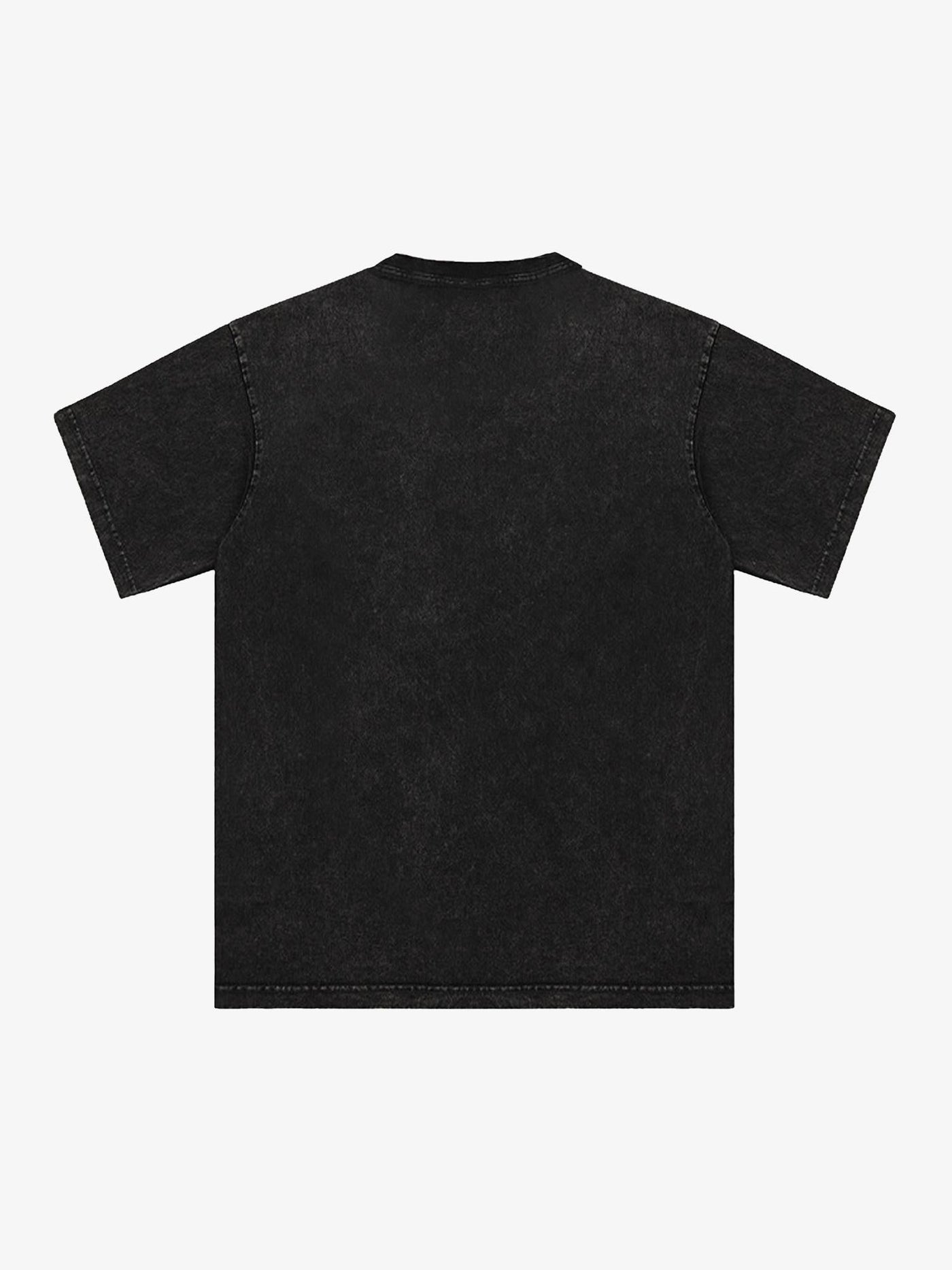Washed Graphics Fun Letter Print T-shirt