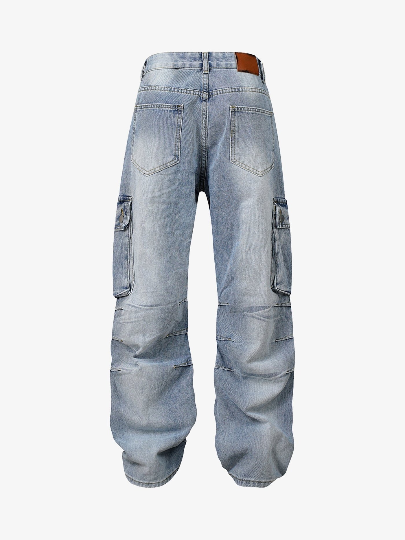 American Street Style Washed Distressed Jeans - 2236