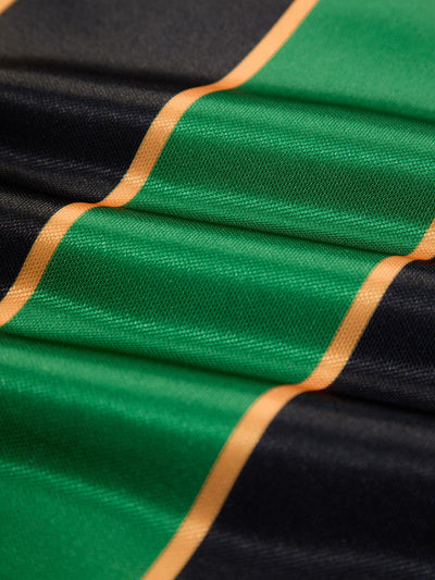 Original Retro Striped Spliced Sports Jersey T-Shirt - 2422