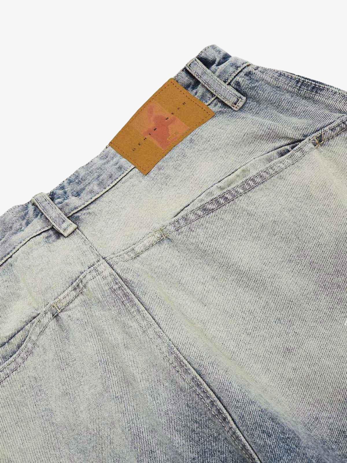 Distressed Baggy Barrel Jeans - 2317