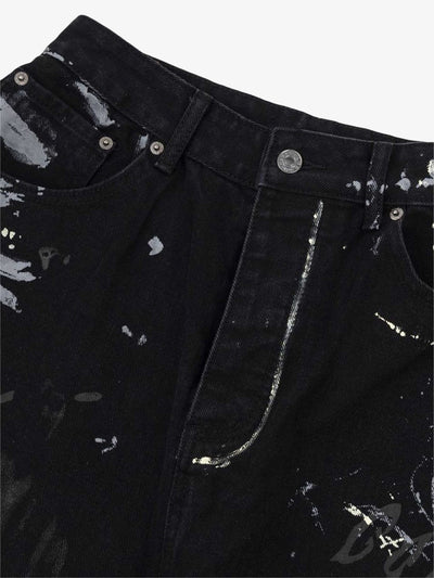 American Graffiti Letter Print Jeans - 1914