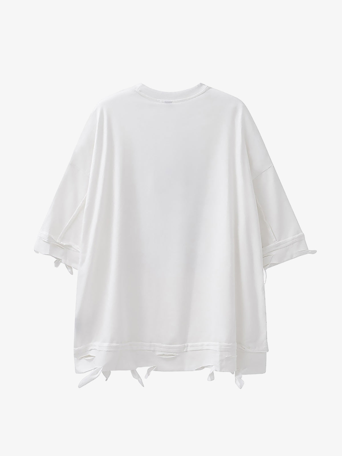 Chain Decorated Oversized T-Shirt - 2278