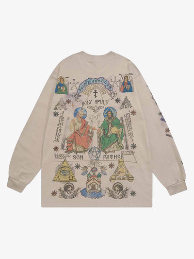American High Street Graffiti Long Sleeve T-Shirt