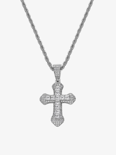 Corss Full Diamond Necklace-1514