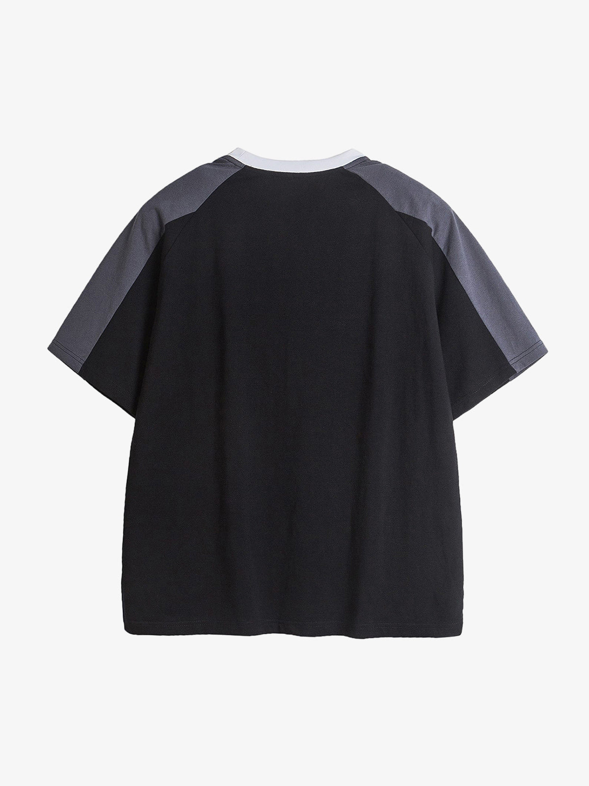 American Retro Patchwork Print T-shirt