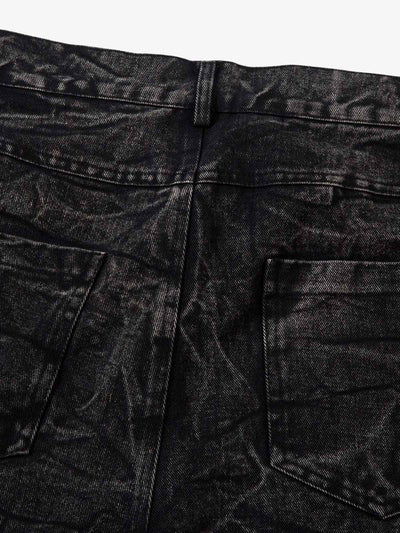High Street Hip-hop Distressed Washed Jeans - 2185