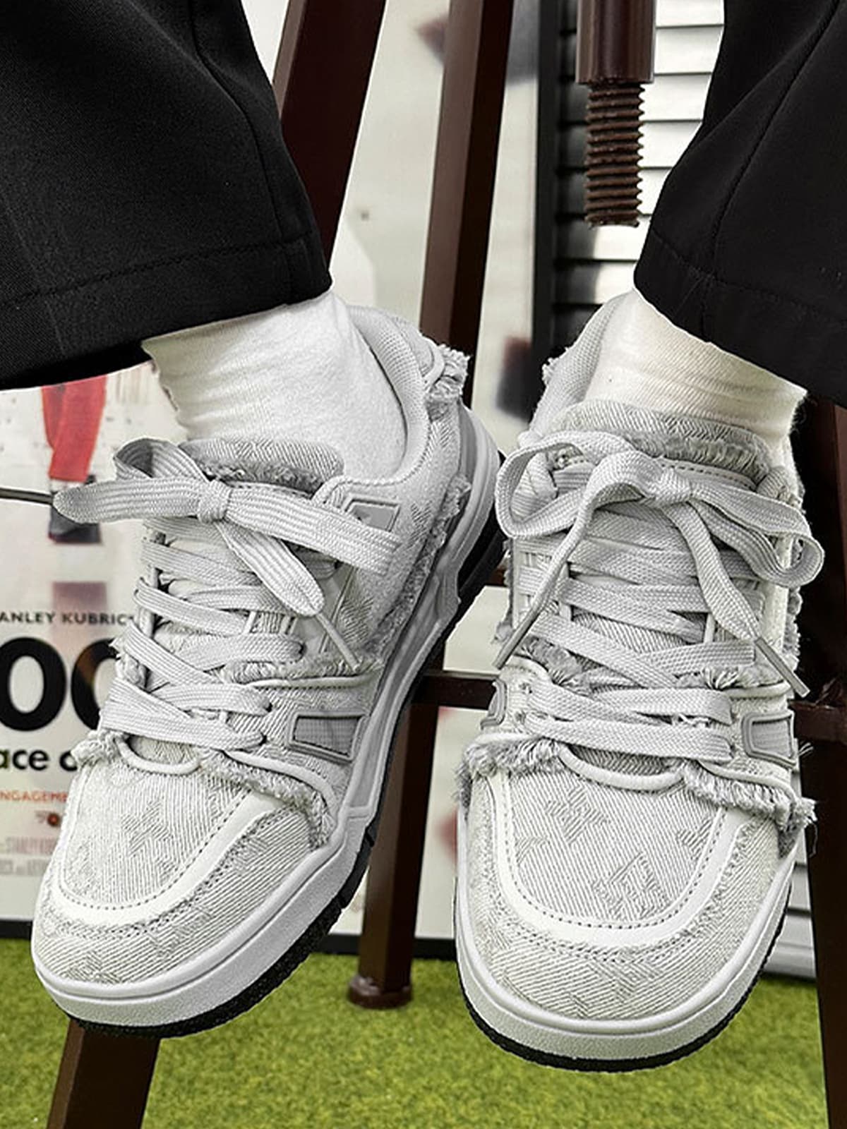 Retro Denim Sneakers - 2234