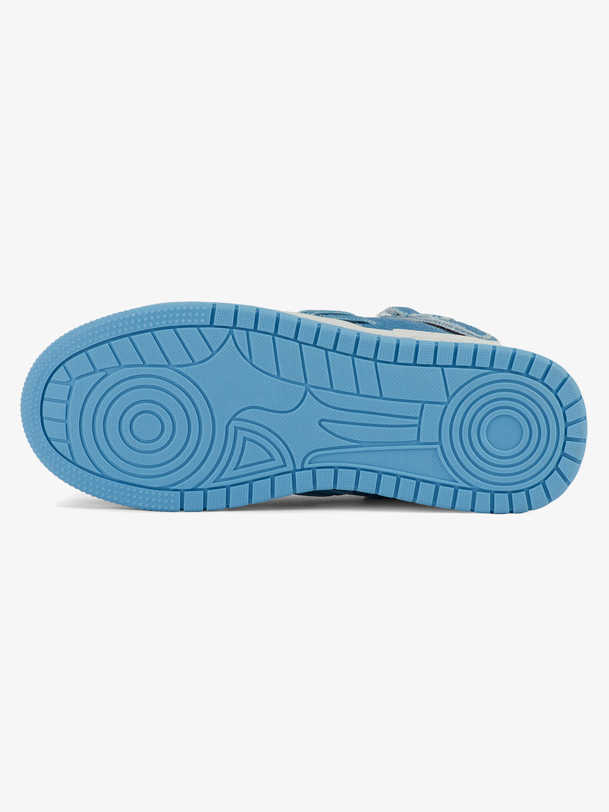 Shredded Denim Patchwork Sneakers