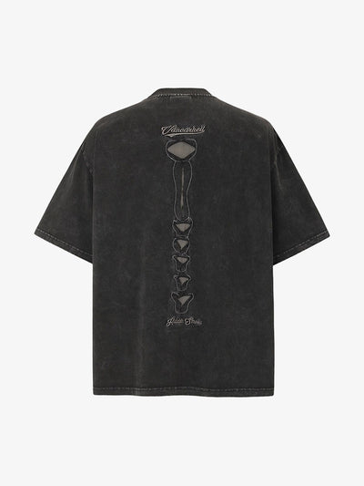 Skeleton Design Print Oversized T-Shirt