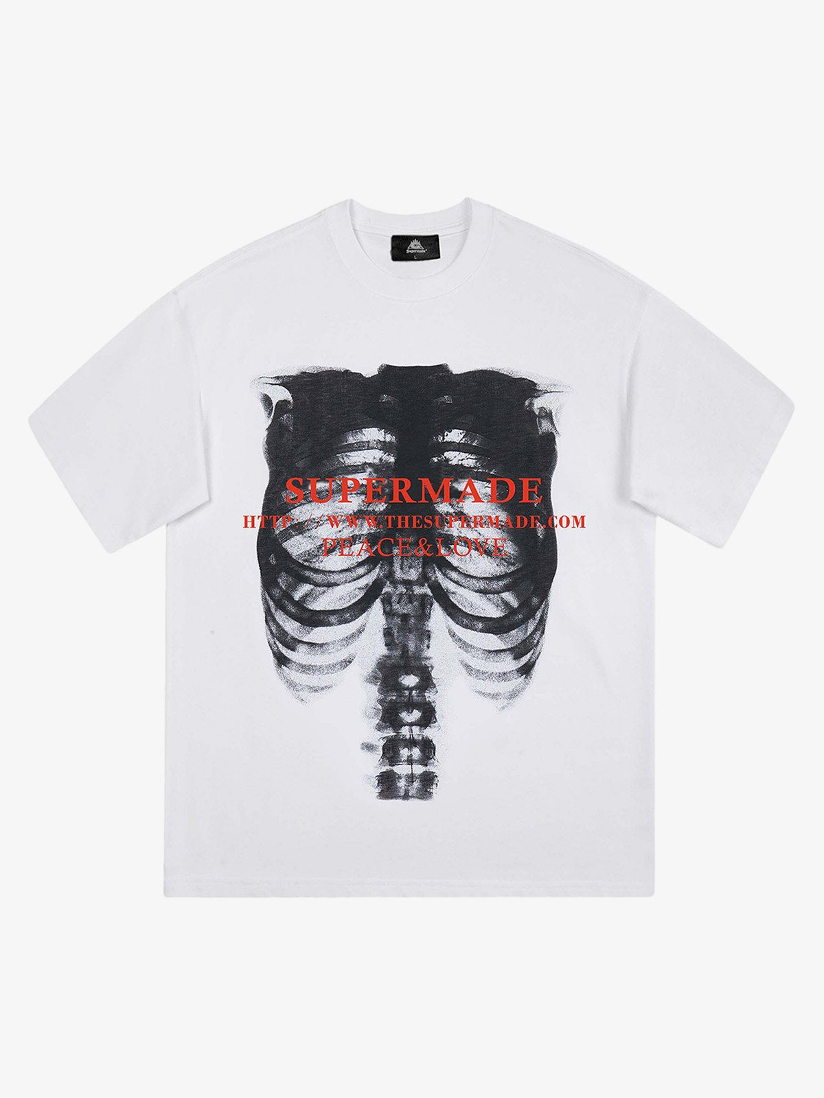 Skull Image Street Hip-Hop T-shirt - 2131