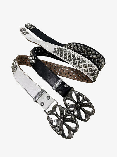 Retro Punk Rhinestone Belt - 2175