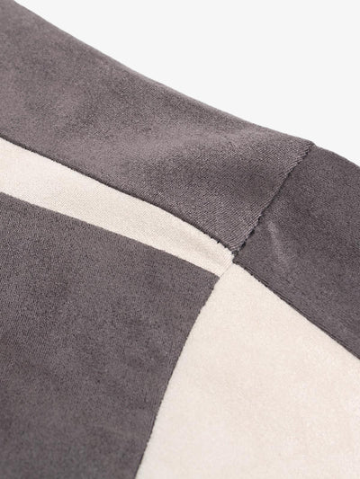 Jersey Deconstructed Contrast Color Stitching Print T-shirt - 2407