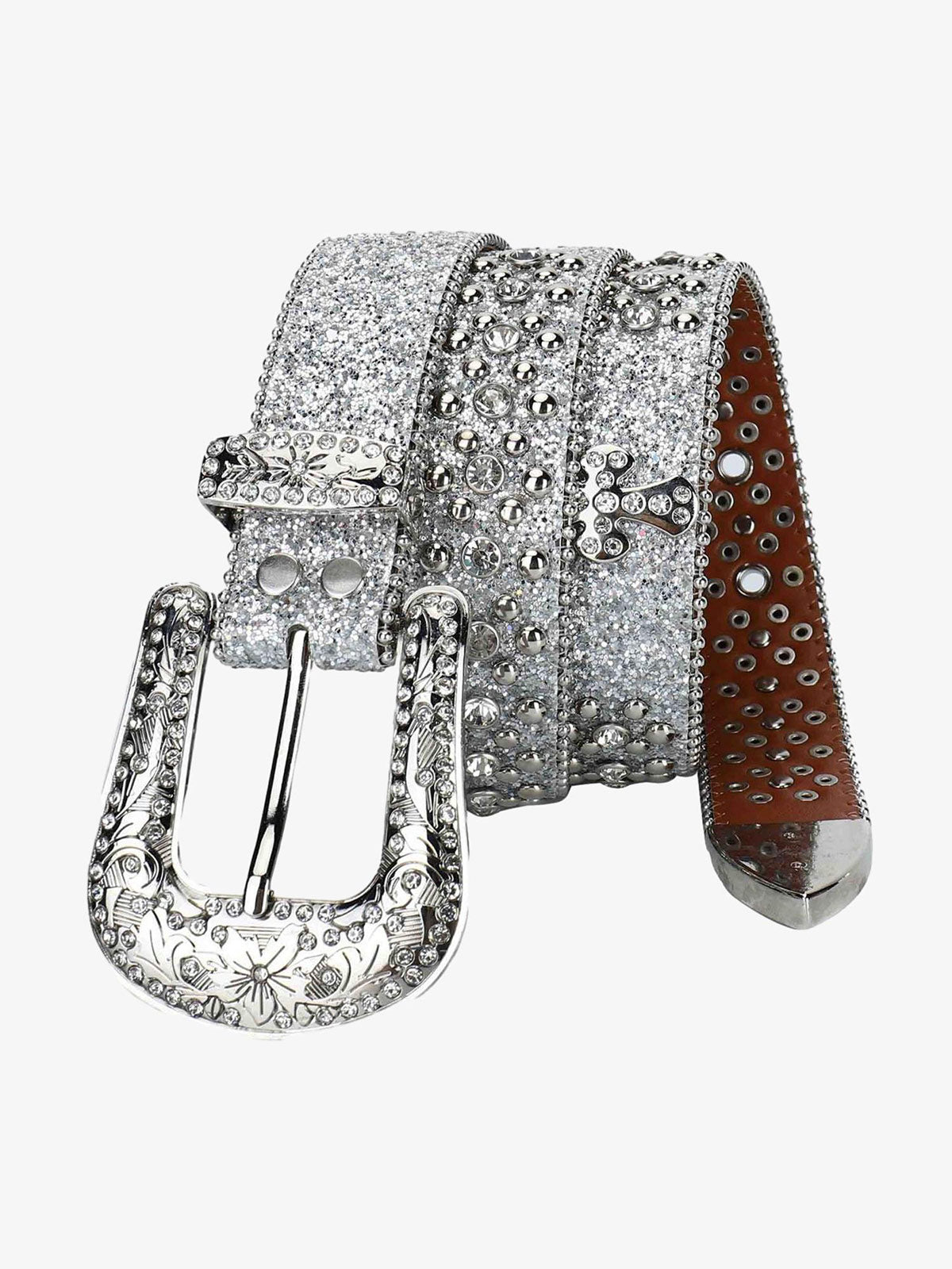 Studded Rhinestone Belt-1797