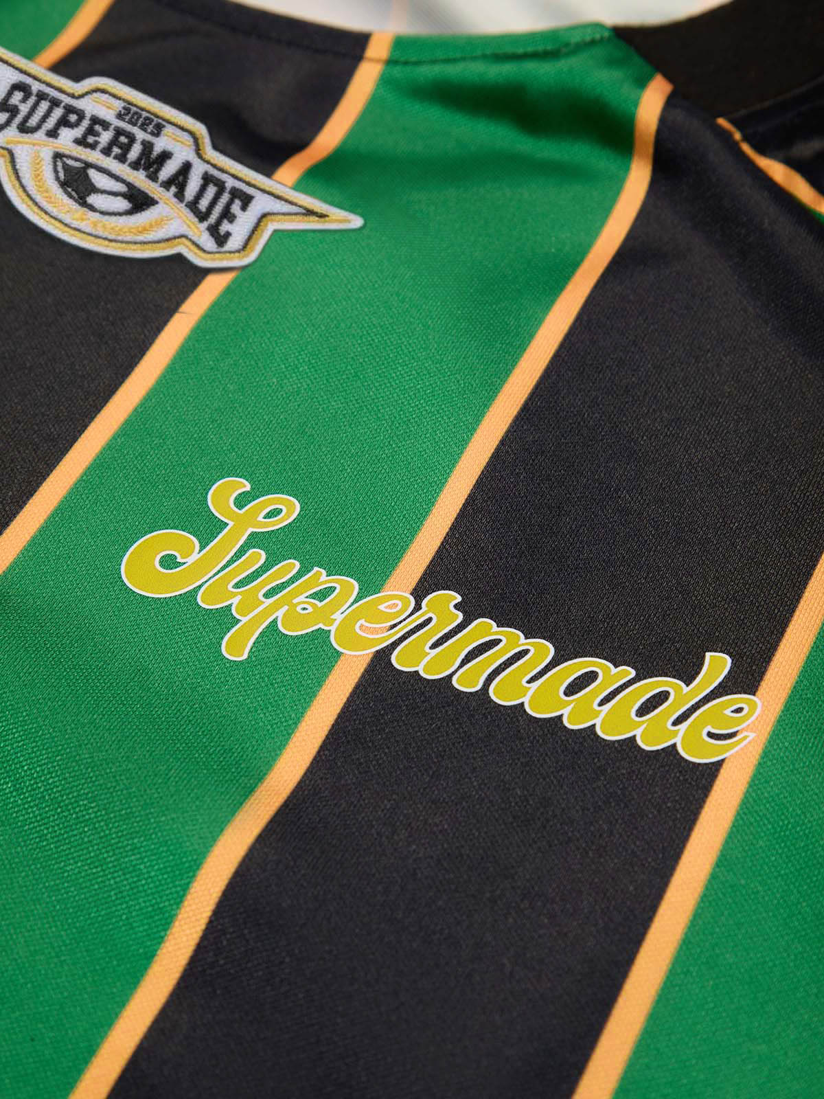 Original Retro Striped Spliced Sports Jersey T-Shirt - 2422