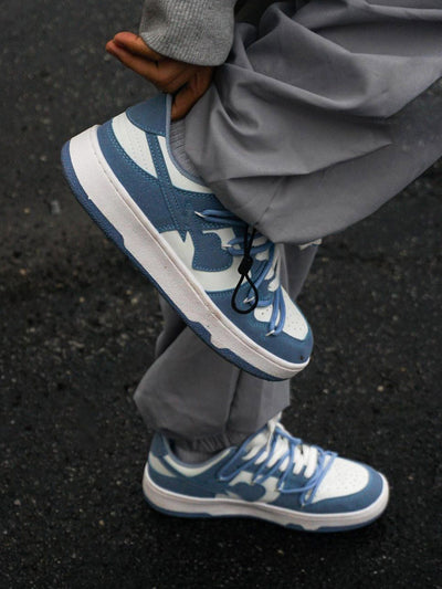 Haze Blue Love Breathable Board Shoes - 1854