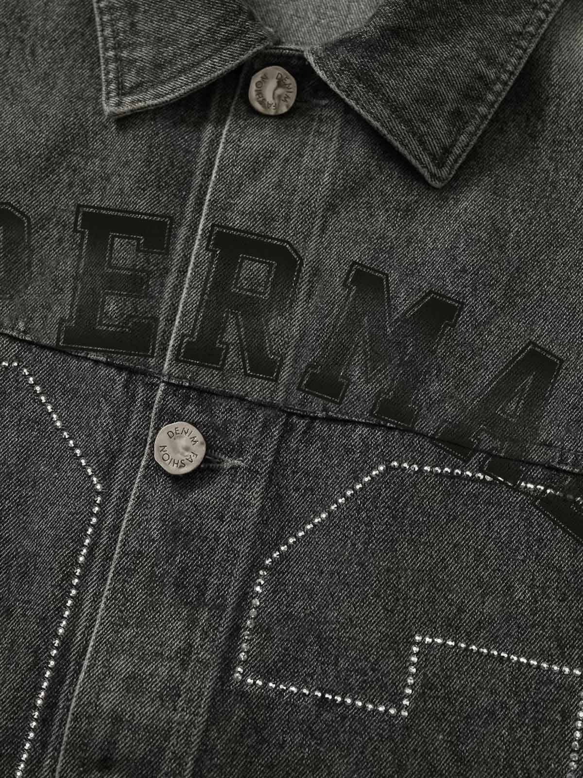 Retro Wasteland Rivet Denim Vest - 2299