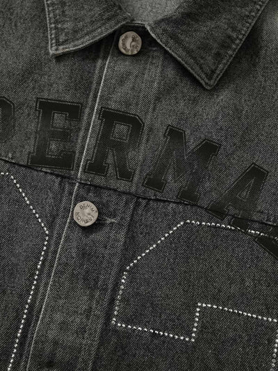 Retro Wasteland Rivet Denim Vest - 2299