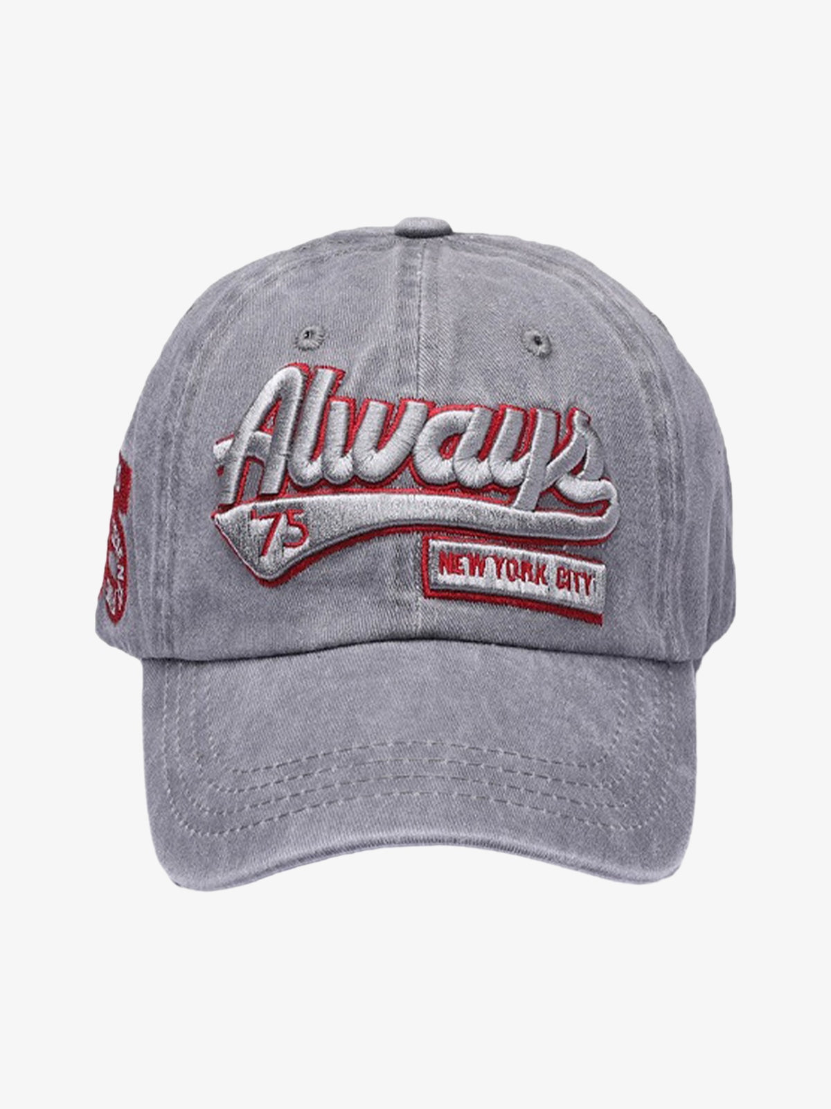 Vintage Embroidered Denim Washed Baseball Cap