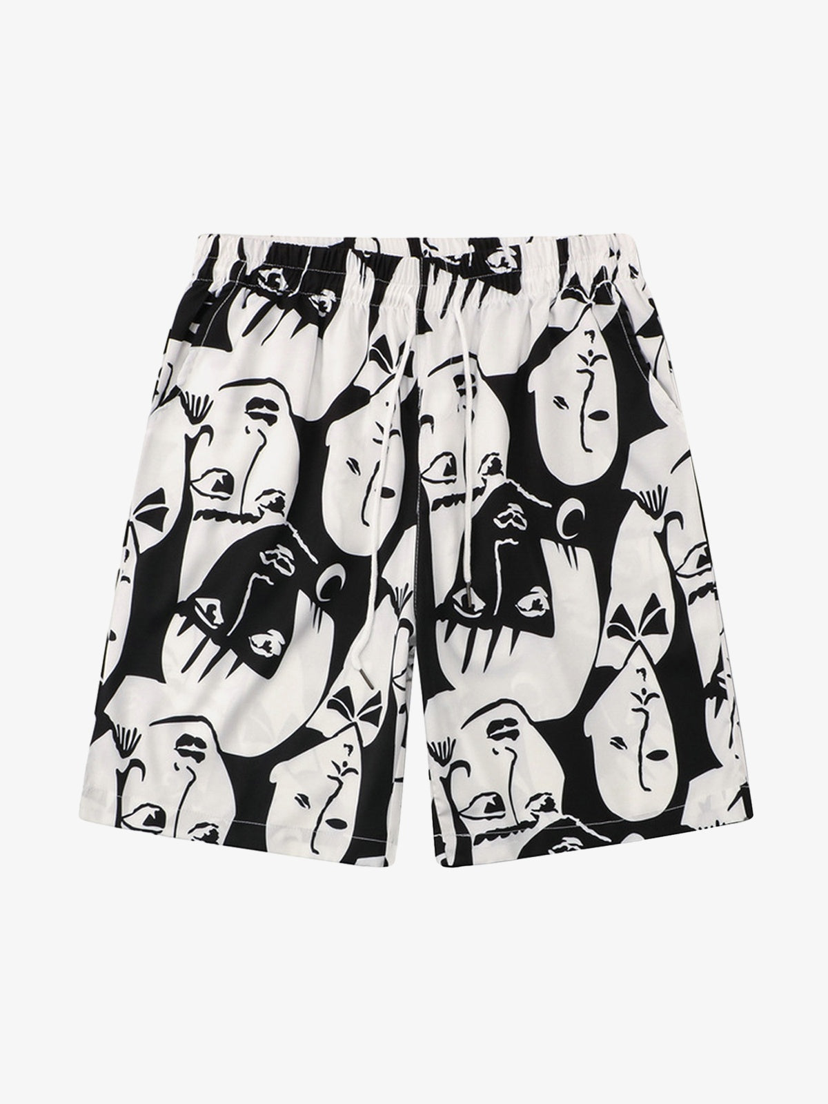 Multi-Face Print Summer Short Set