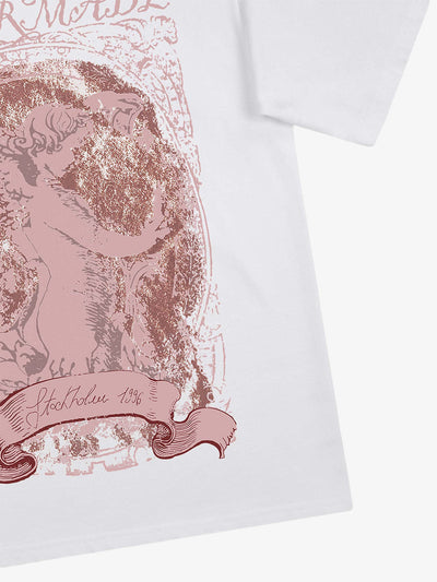 Mottled Angel Street Hip-Hop T-shirt - 2129