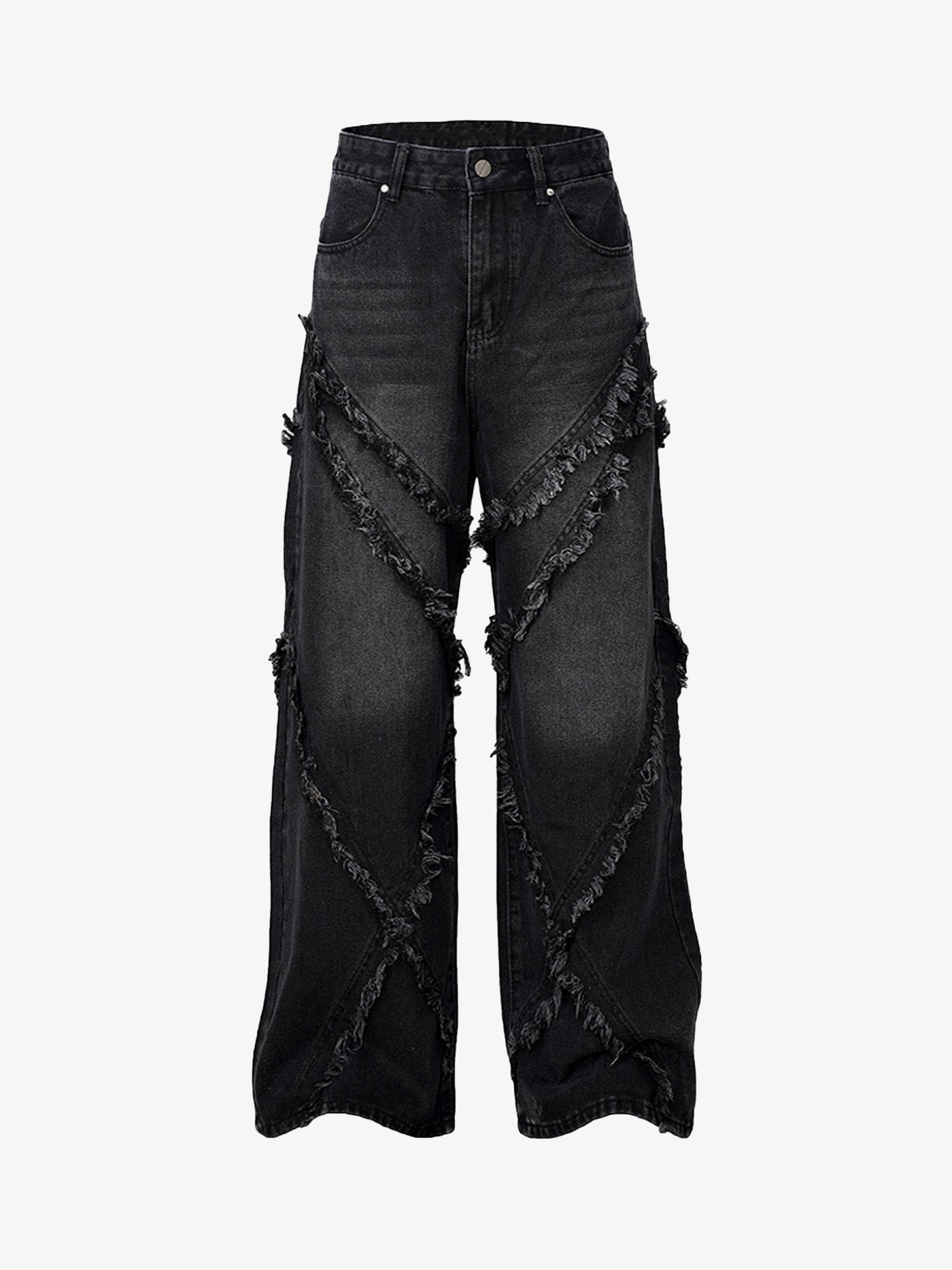 High Street Hip Hop Washed Distressed Jeans - 2069