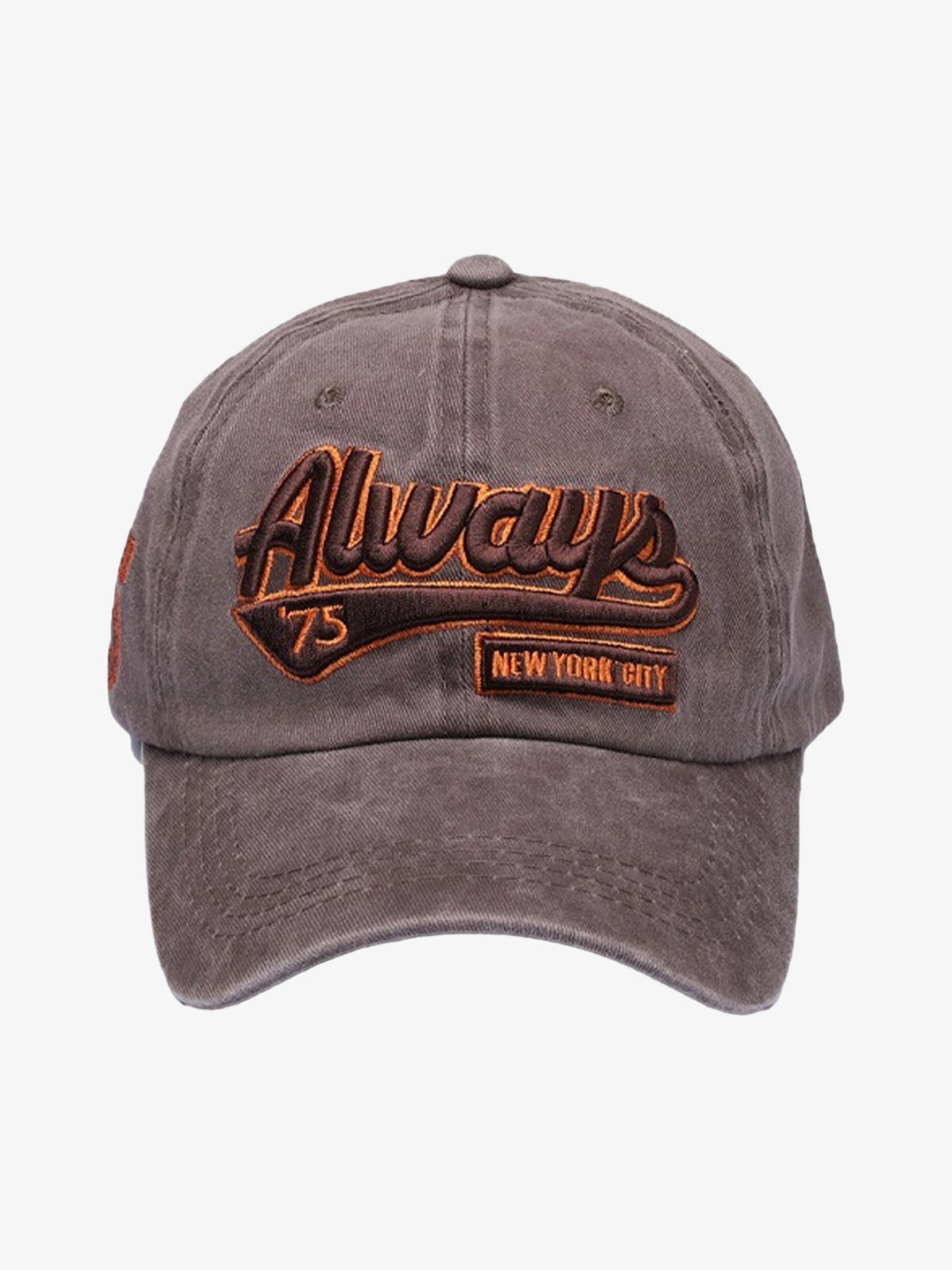 Vintage Embroidered Denim Washed Baseball Cap