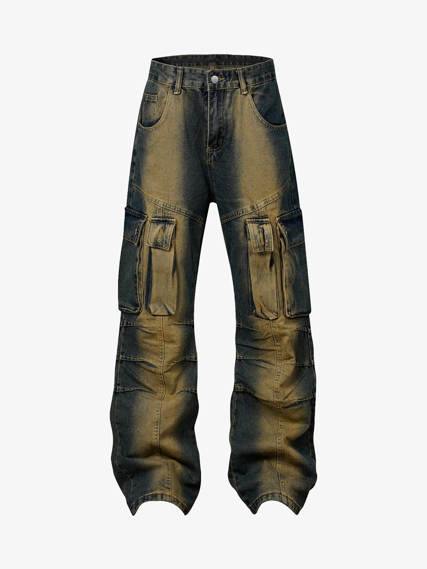 American Street Style Washed Distressed Jeans - 2236