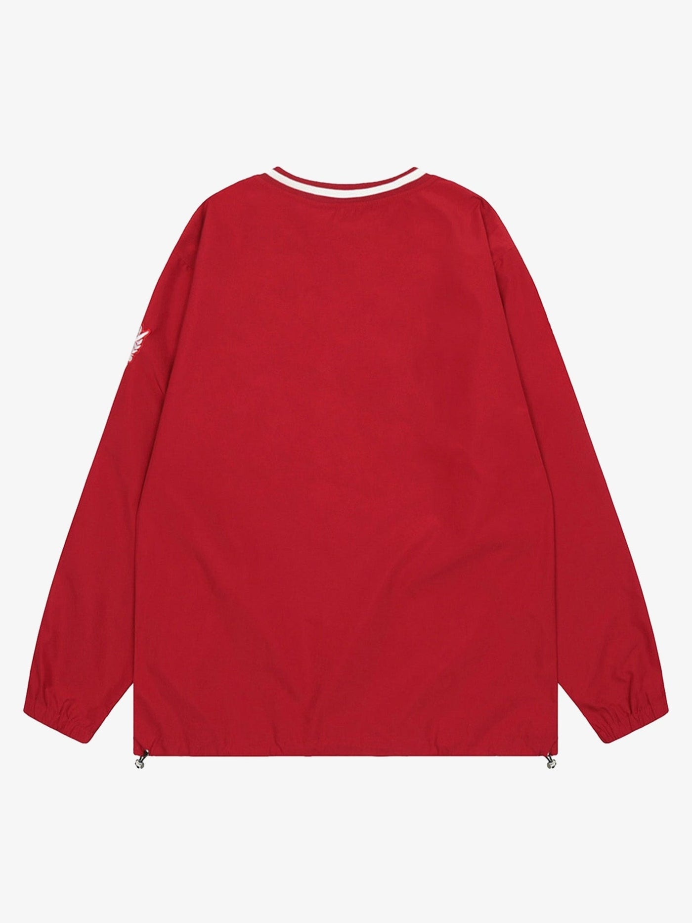 Retro Embroidered Monogrammed V-neck Sweatshirt - 2146