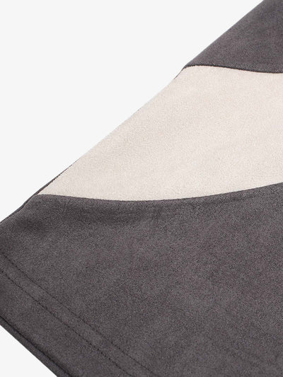 Jersey Deconstructed Contrast Color Stitching Print T-shirt - 2407