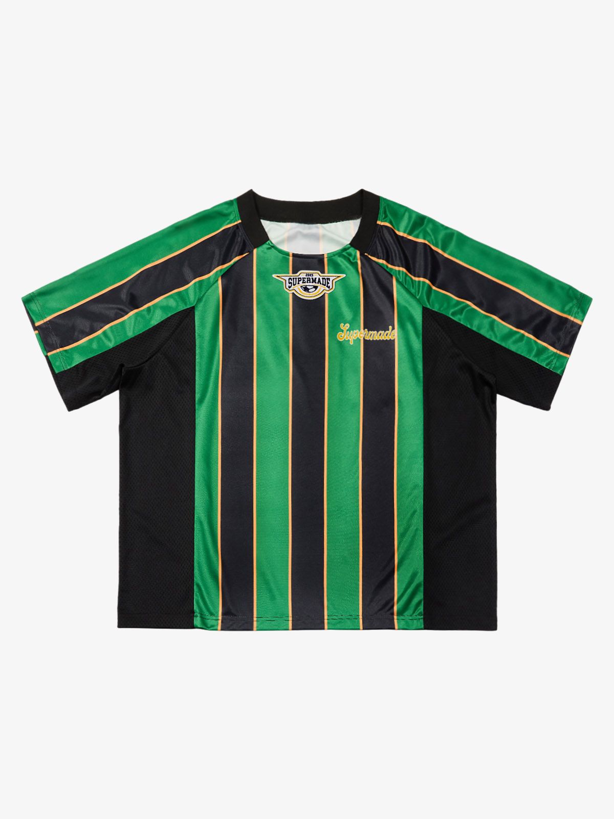 Original Retro Striped Spliced Sports Jersey T-Shirt - 2422