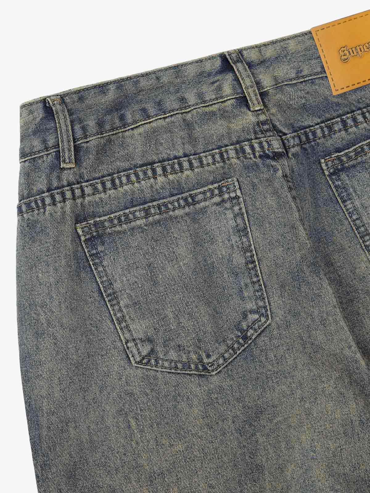 American Retro Contrast Washed Jeans