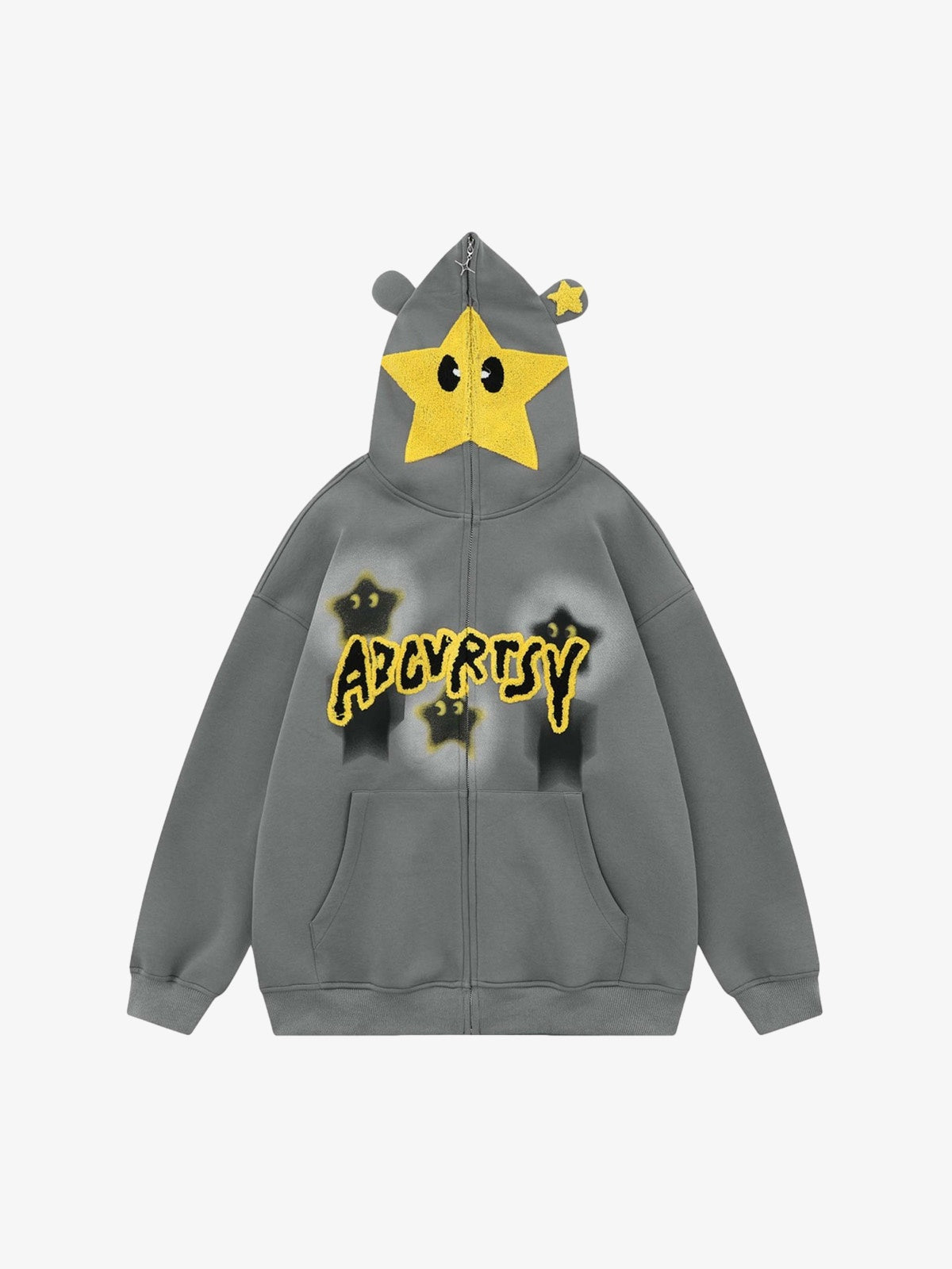 Star Embroidered Hooded Sweatshirt - 1843