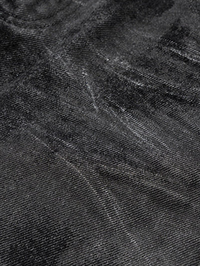 Retro Hand-Brushed Glitter Flare Jeans