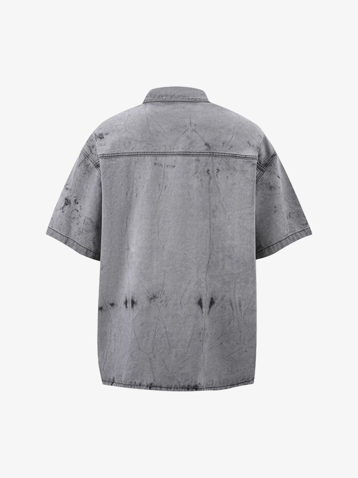 Distressed Washed Workwear Denim Set