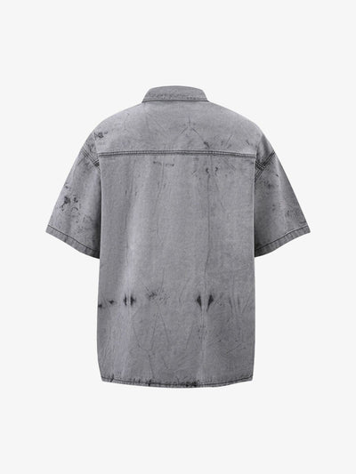 Distressed Washed Workwear Denim Set