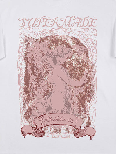 Mottled Angel Street Hip-Hop T-shirt - 2129