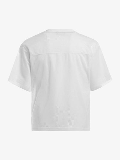 Jersey Letter Print Quick Dry V-neck T-shirt - 2389