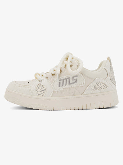 Embroidered Letter Shoes - 2107