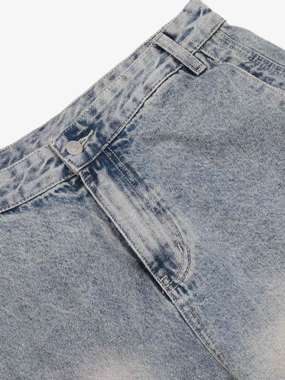 Distressed Baggy Barrel Jeans - 2317