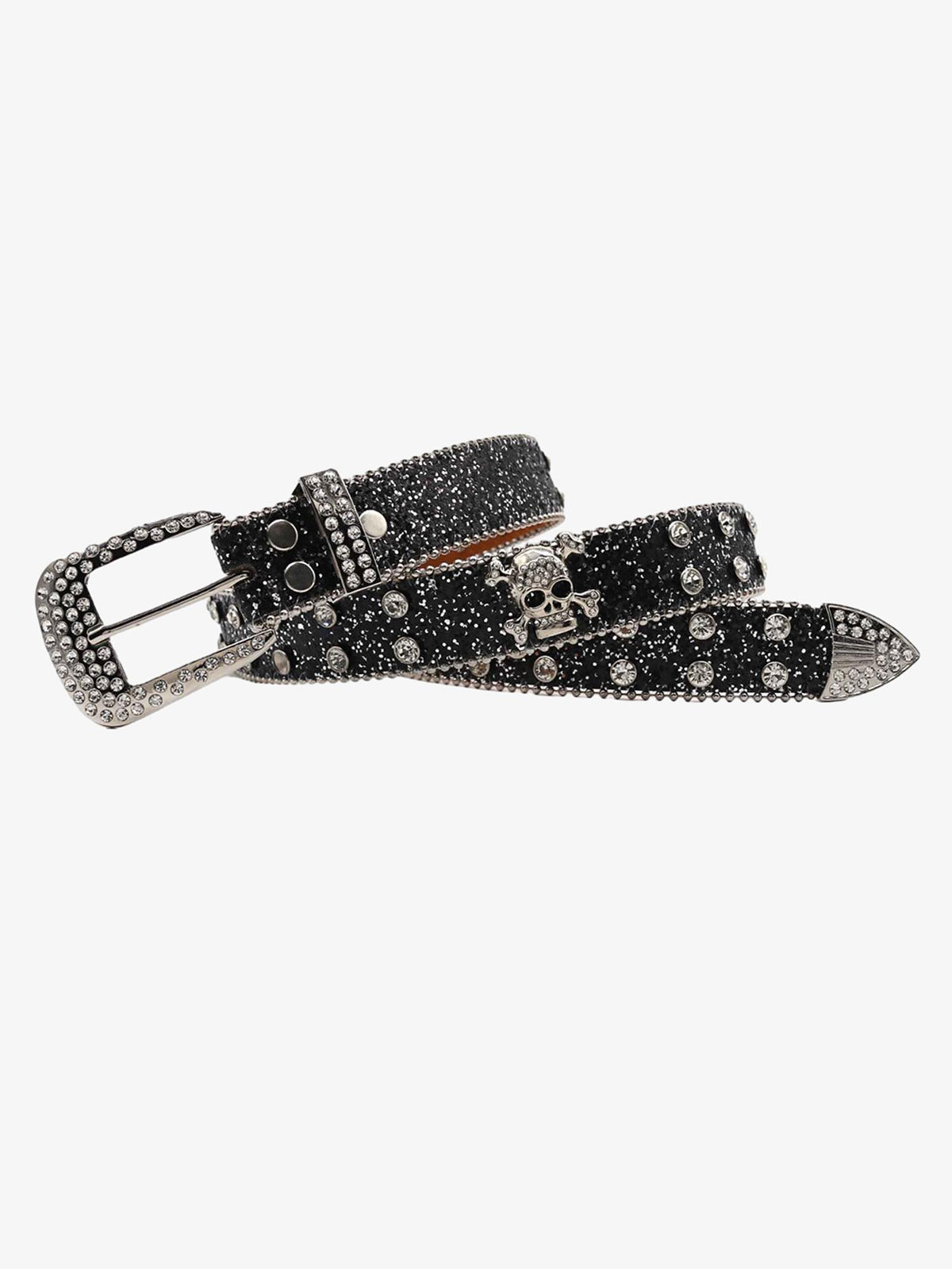 Rhinestone Skull Belt - 1668