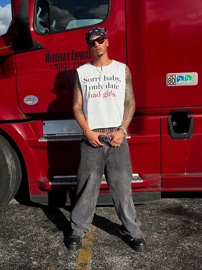 Fun Slogan Print T-shirt - 1799