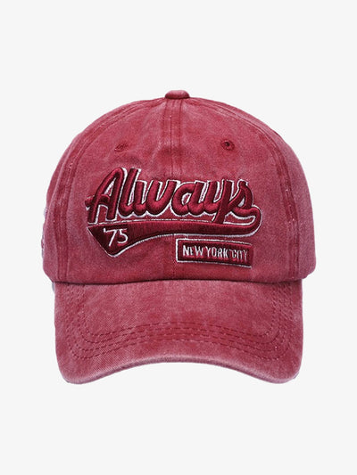 Vintage Embroidered Denim Washed Baseball Cap